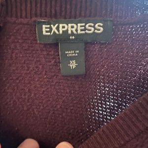 Dark purple sweater